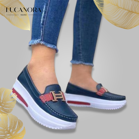 Helga™ Comfortable platform loafers