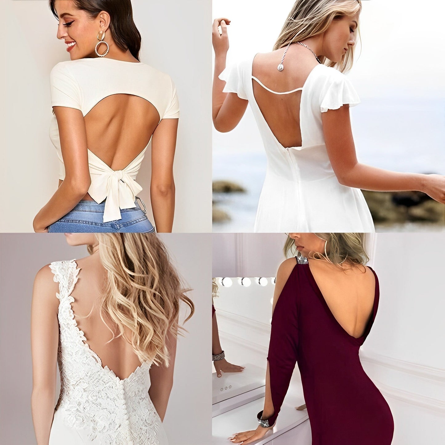 Mirielle Pételle+™️ Open back bra | Always wear your favorite open back dresses safely and comfortably