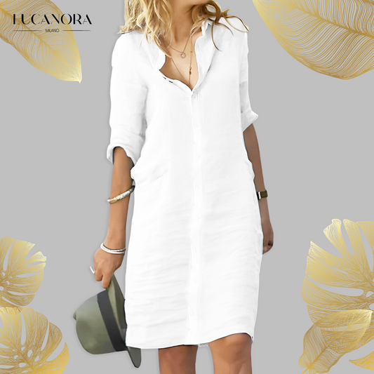 Veva™ Summer casual shirt dress